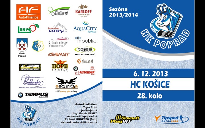 Mikulášske vydanie Popradských kamzíkov - HC Košice